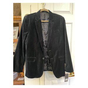 Mossimo Slim Fit M/M Mens Black Velvet Blazer Suit Jacket NWT